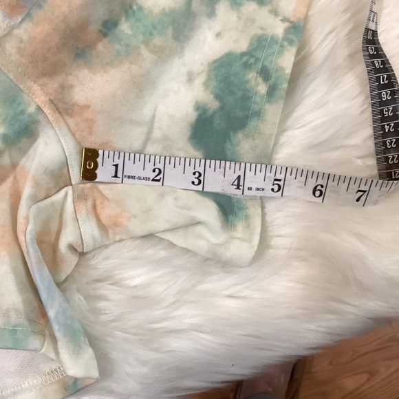 SONOMA fleece shorts woman’s size OX color called green blue cloud NWT p… - Picture 13 of 16